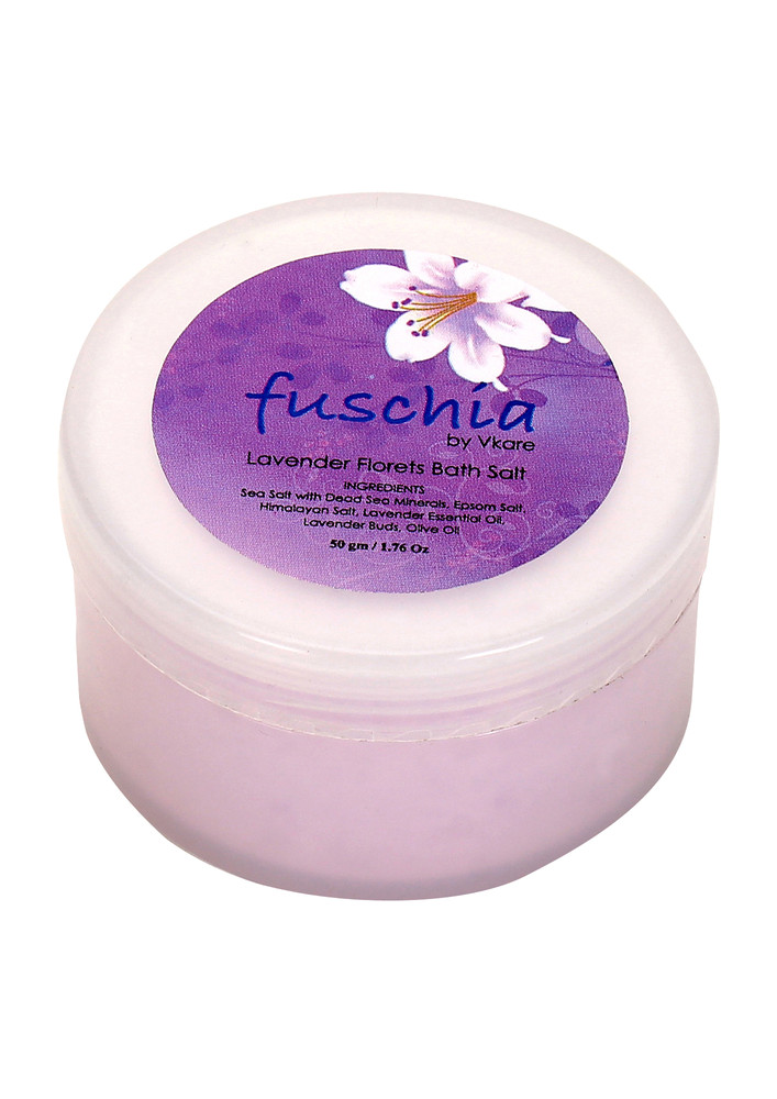 Fuschia Lavender Florets Bath Salt - 50 Gms