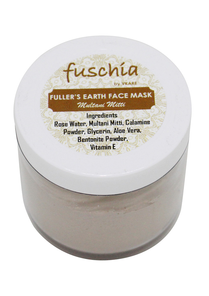 Fuschia Fuller's Earth Face Mask - Multani Mitti
