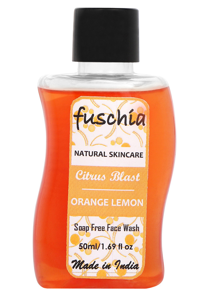 Fuschia Citrus Blast Orange Lemon Soap Free Face Wash - 50ml