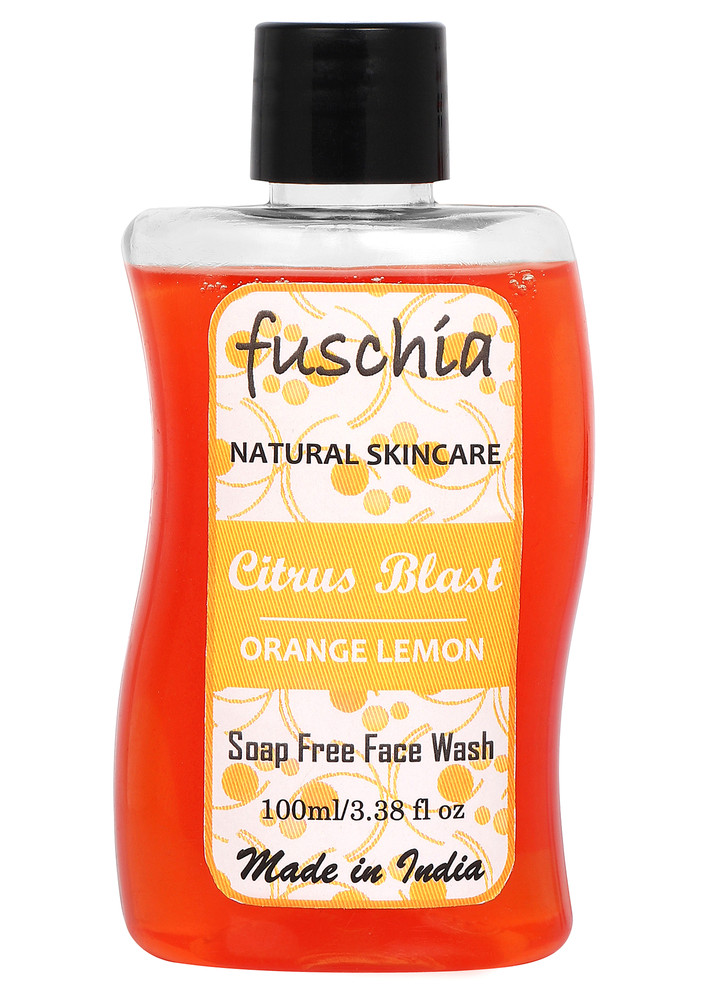 Fuschia Citrus Blast Orange Lemon Soap Free Face Wash - 100ml