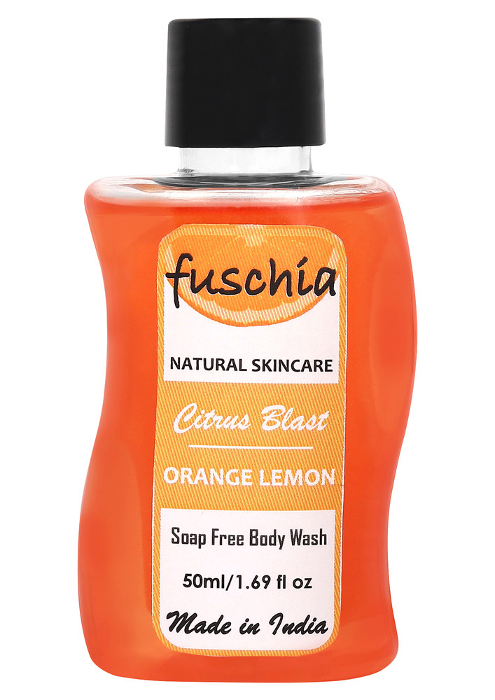 Fuschia Citrus Blast Orange Lemon Soap Free Body Wash - 50ml