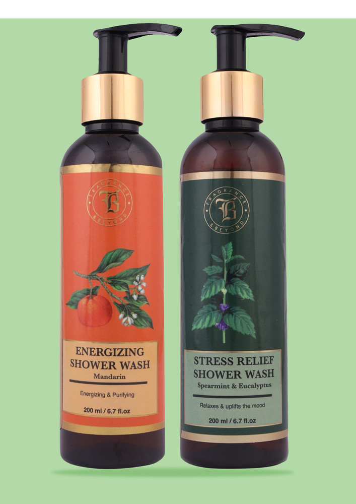 Fragrance & Beyond Aromatherapy Shower Wash Combo / 400ml/ Sulphate & Paraben Free/ Made In India