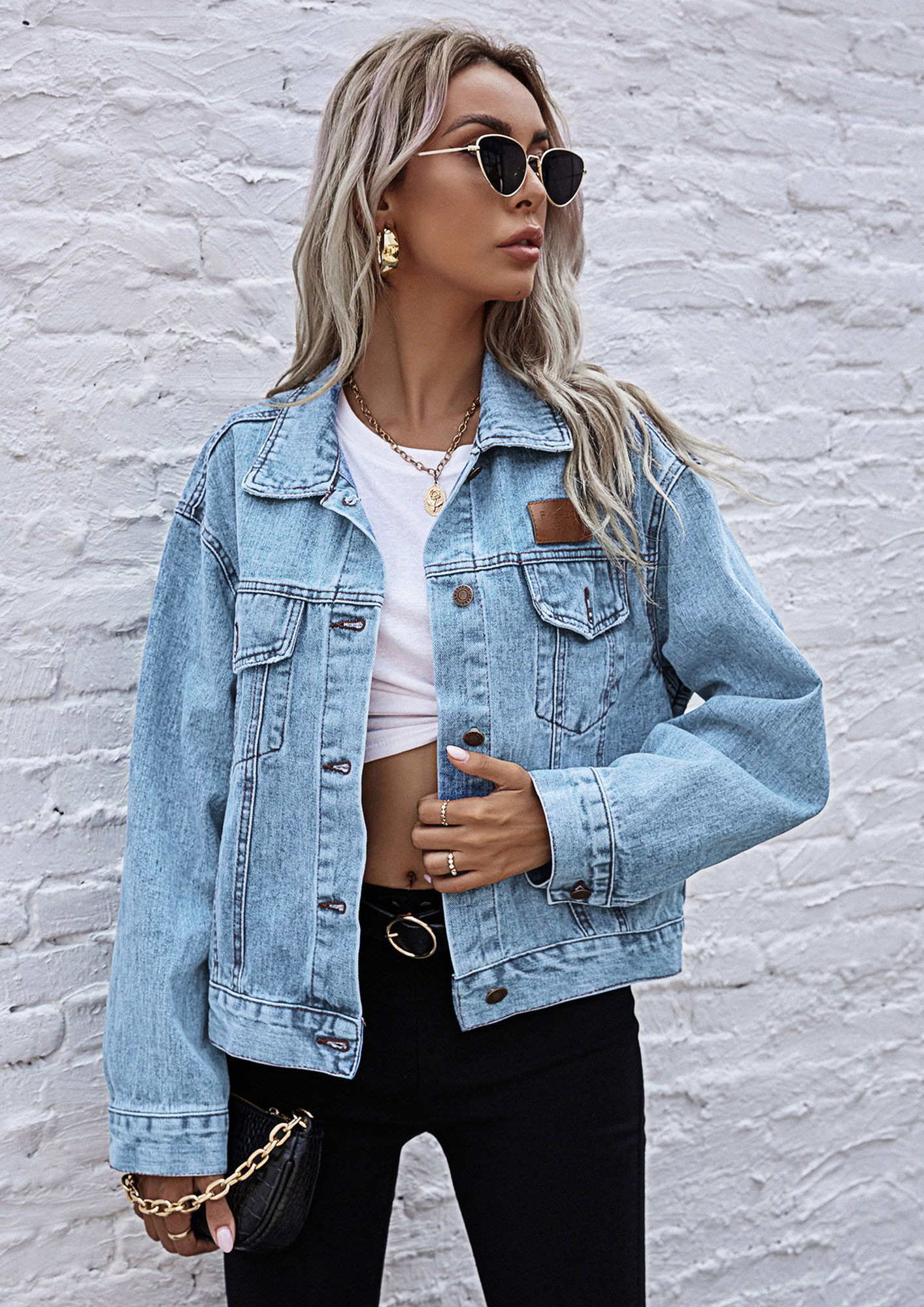 Buy Vintage Classic Denim Jacket Extra Small Women Large Youth PINS  INCLUDED 2000s Fashion Online in India - Etsy