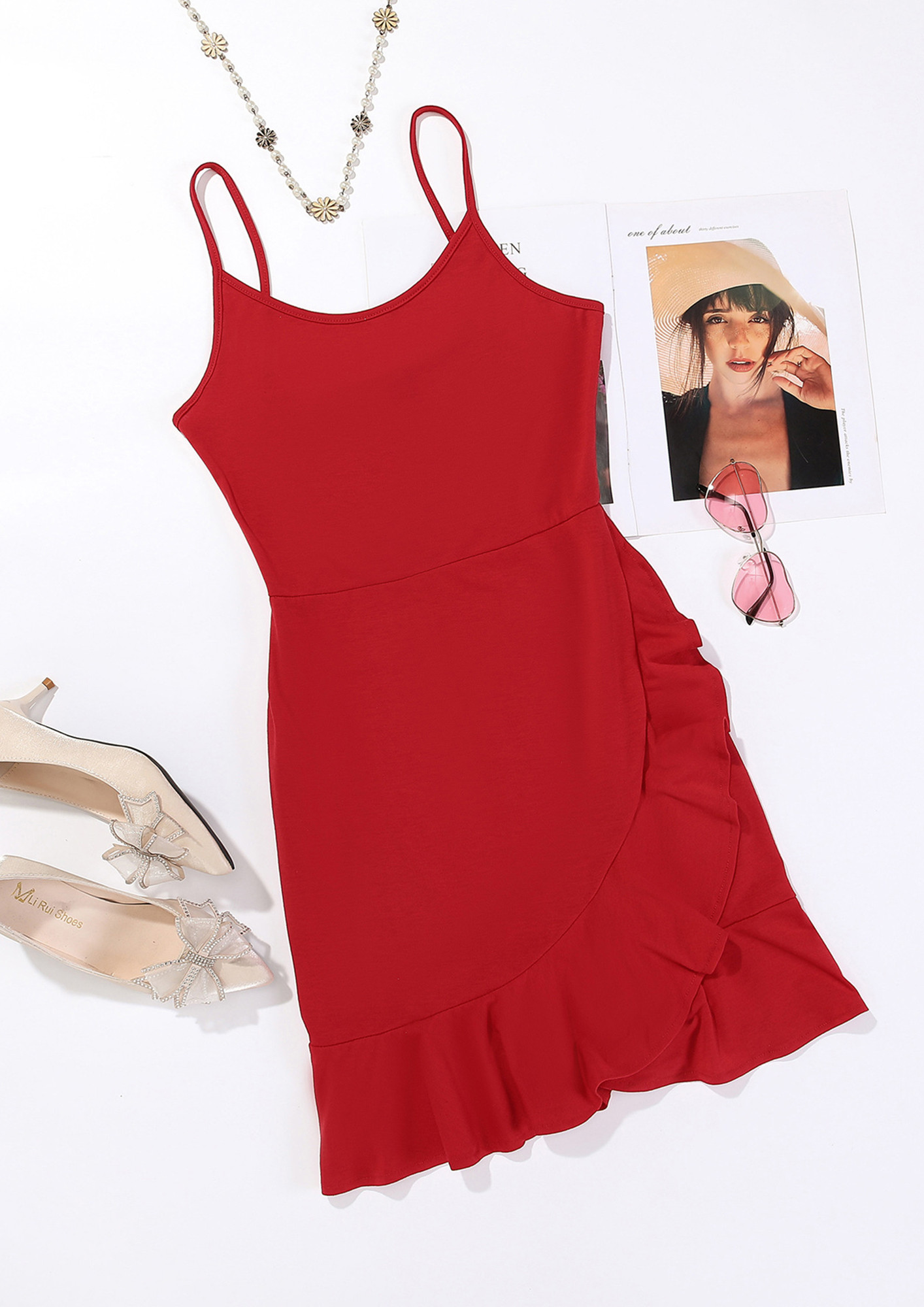 INFUSE ROMANTICISM RED DRESS