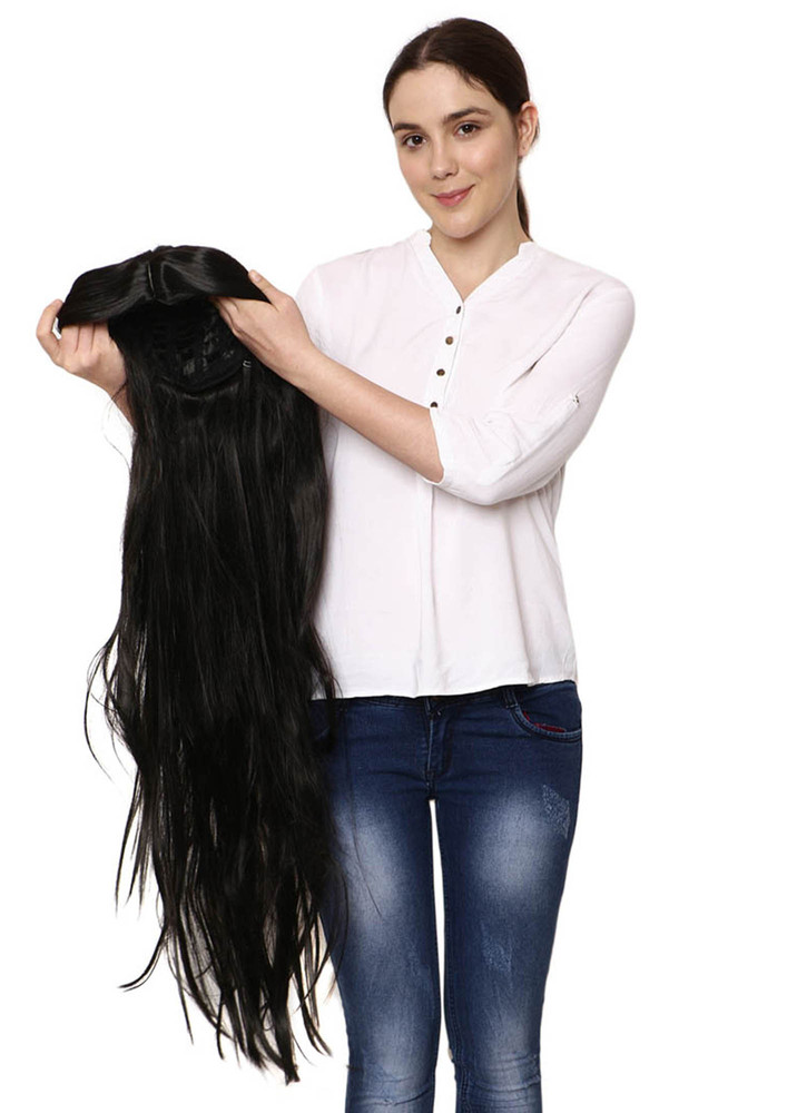 Thrift Bazaar's Straight Long Middle Parting Wig for Women