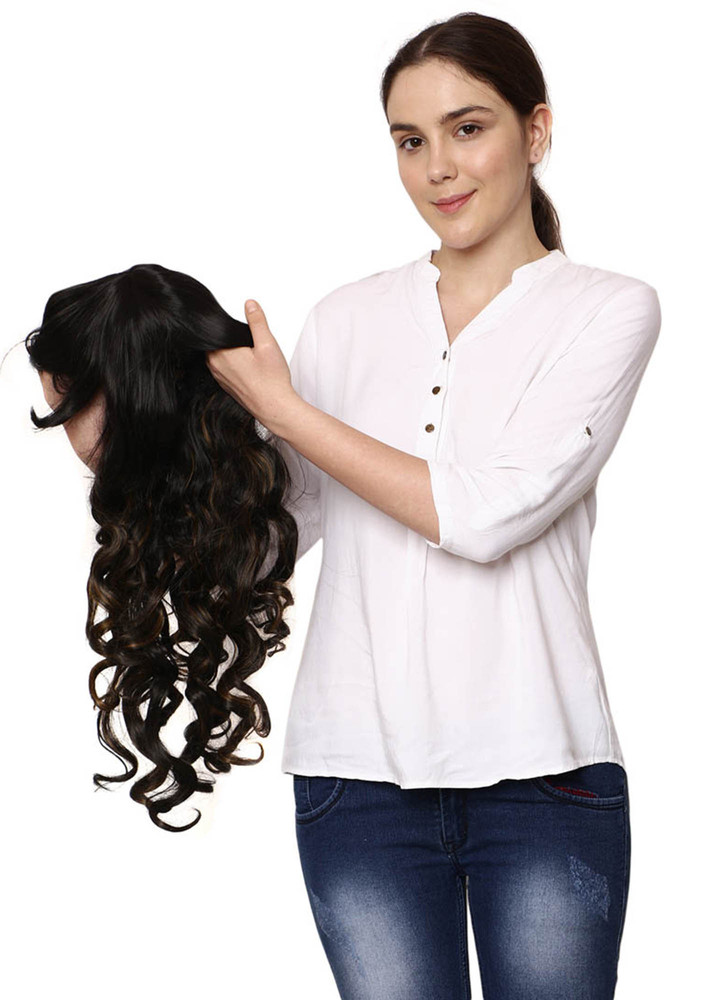 Thrift Bazaar Deepika Padukone Loose Curls Long Highlighted Wig