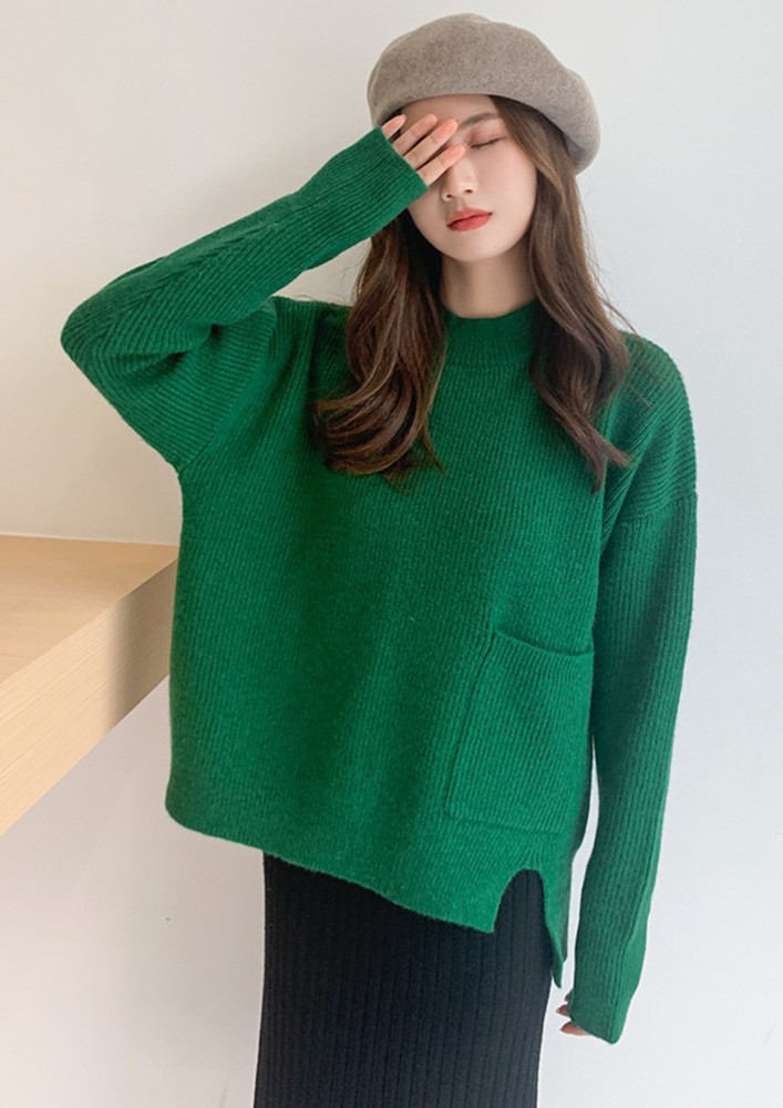 Wrapped In Comfort Green Cardigan