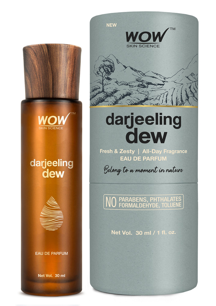 WOW Skin Science Eau De Parfum Darjeeling Dew - Fresh And Zesty All Day Fragrance - Long Lasting & Unisex Perfume-WOW_PERF_DARJ30