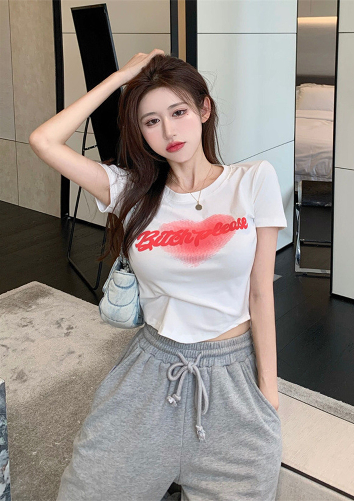 Buy BITCH PLEASE WHITE CROP TOP for Women Online in India