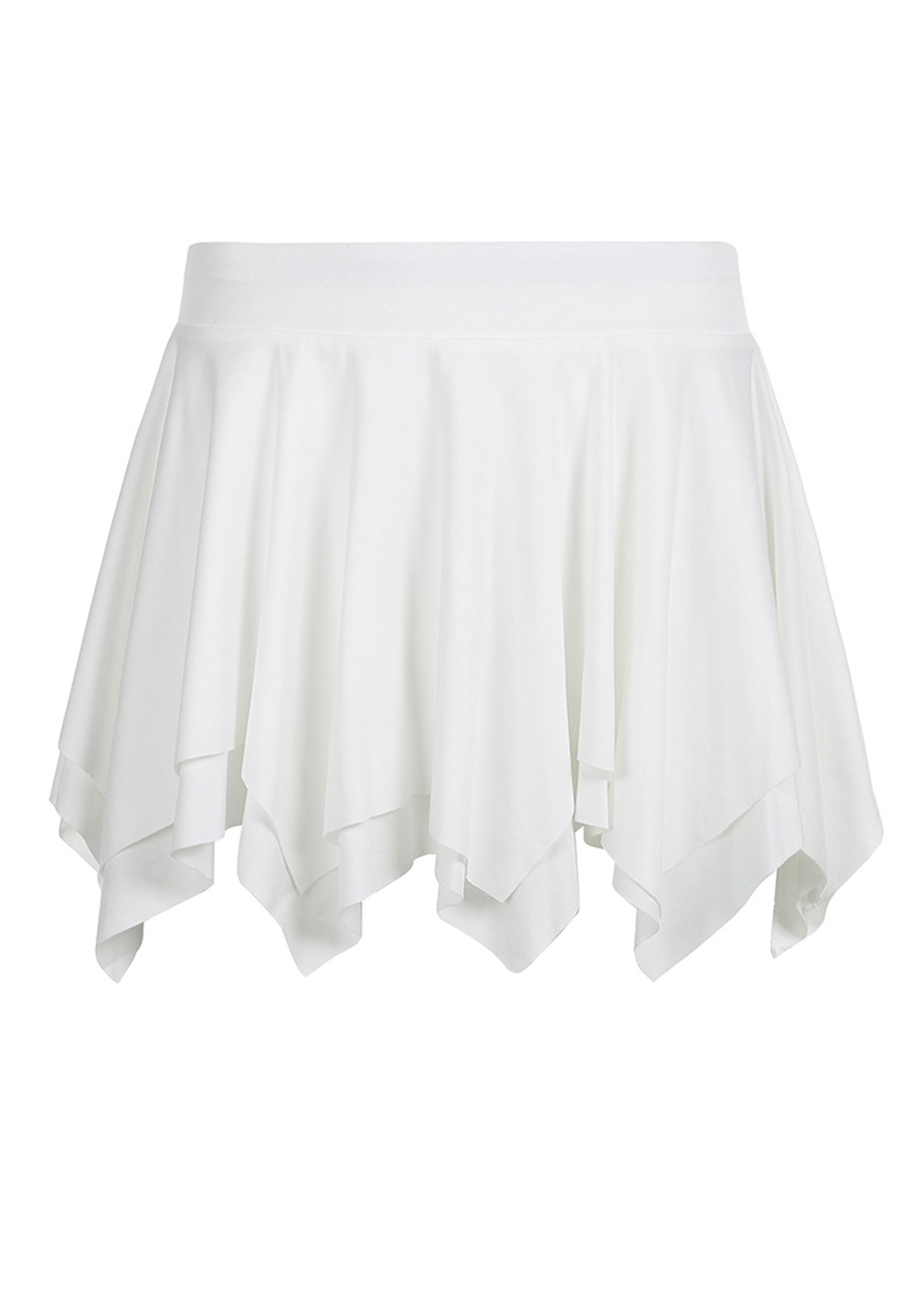 Navy  White Monse Checkered Handkerchief Hem Skirt  RvceShops Revival