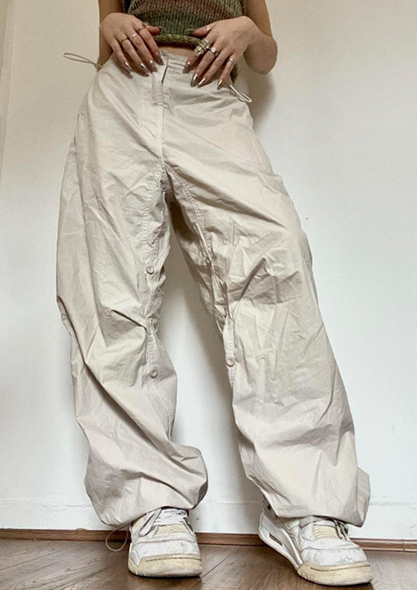 STREET 9 Women White Abstract Cargo Trousers Price in India Full  Specifications  Offers  DTashioncom