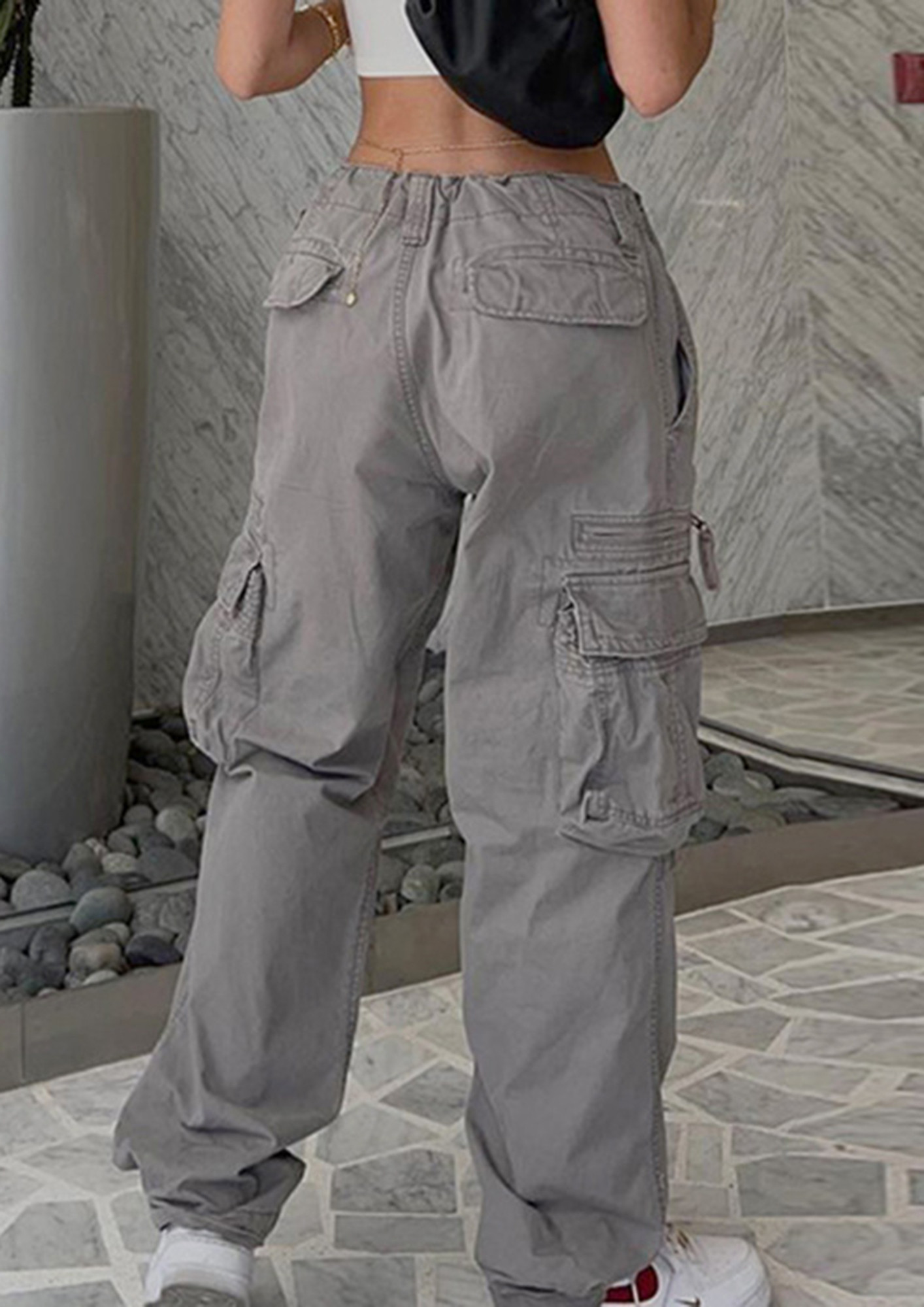 Grey Six Pockets Cargo Pants – Crayyheads
