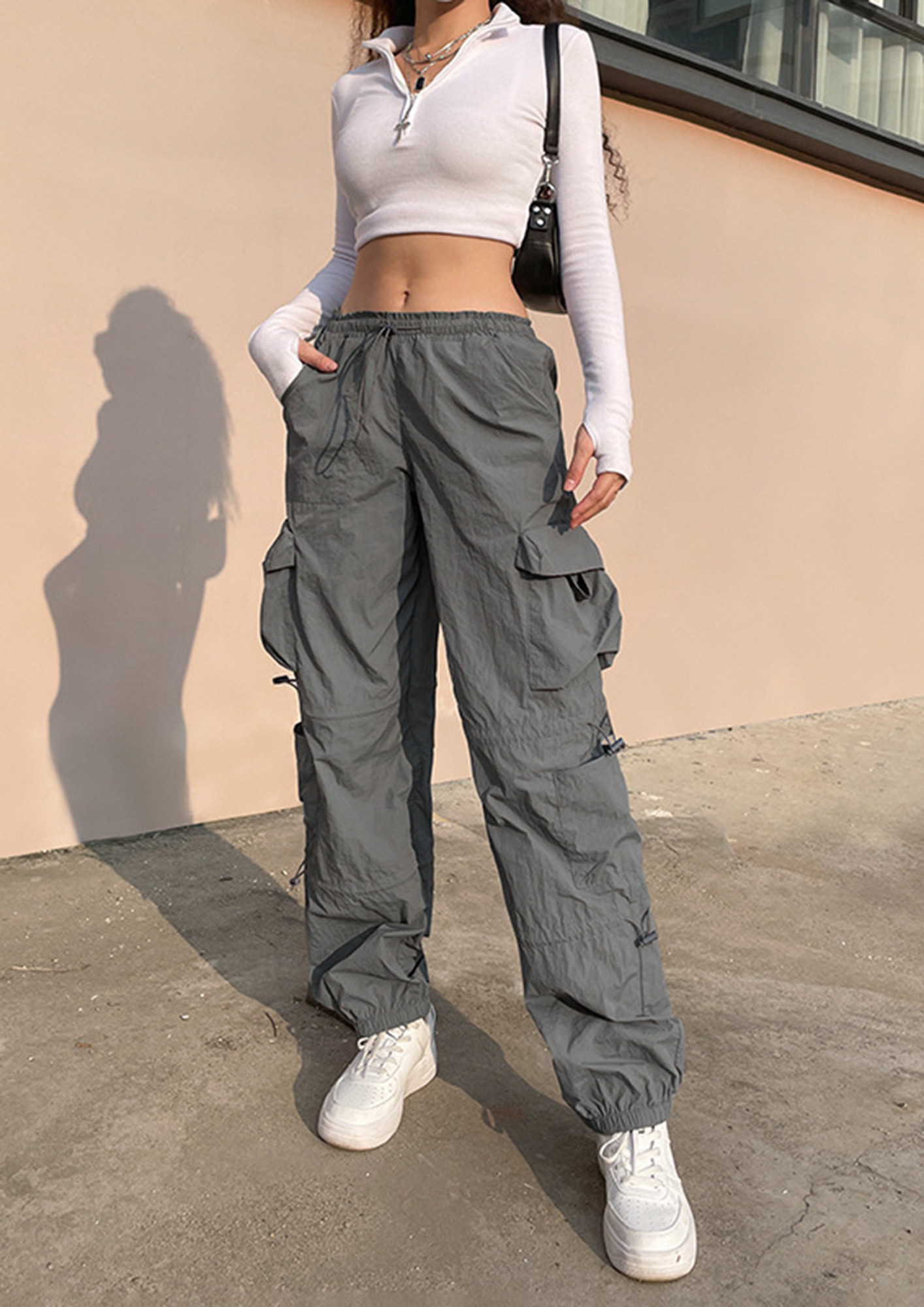 Buy Grey Trousers & Pants for Women by Fable Street Online | Ajio.com-cheohanoi.vn