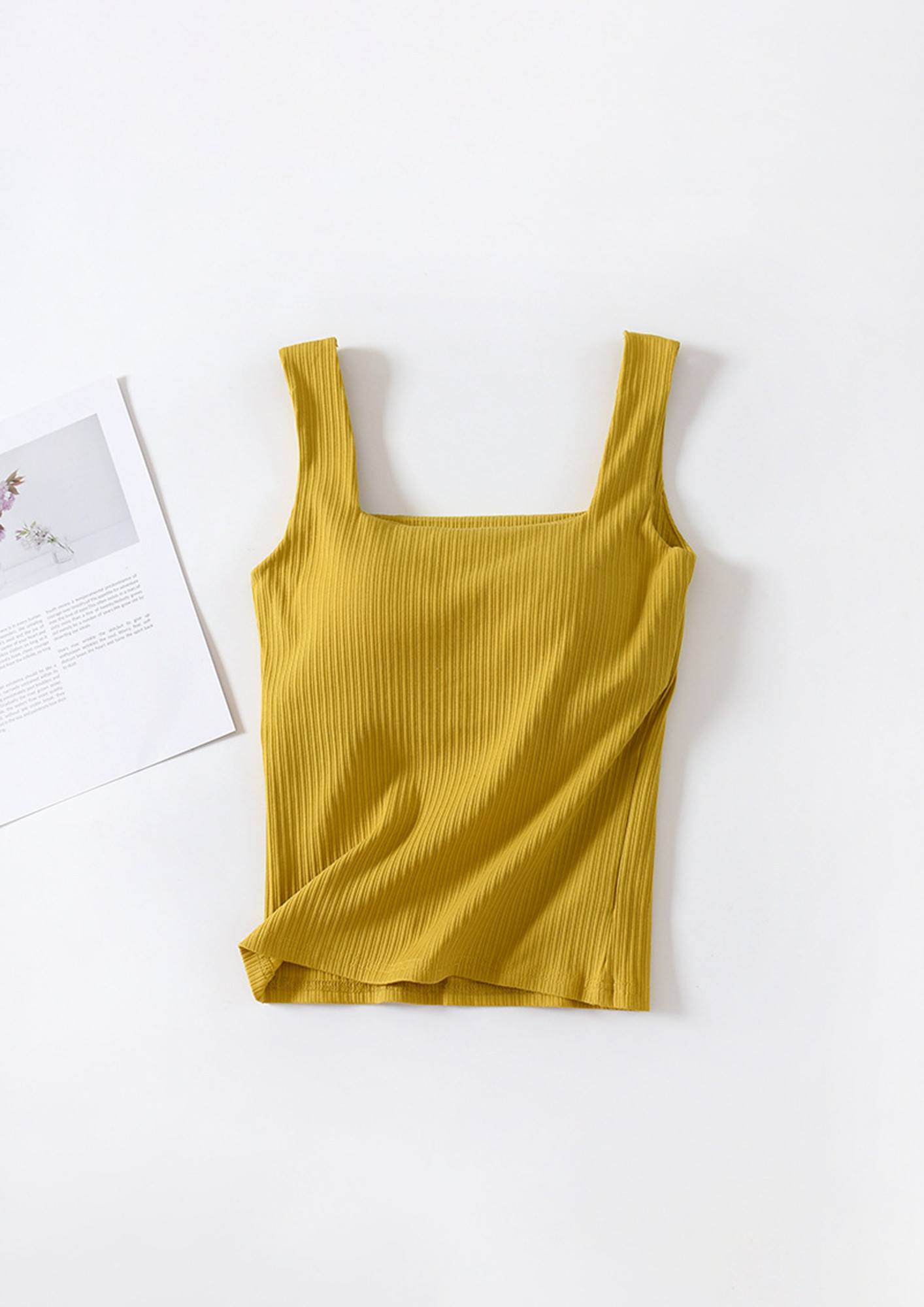 AN ESSENTIAL YELLOW CAMI TOP