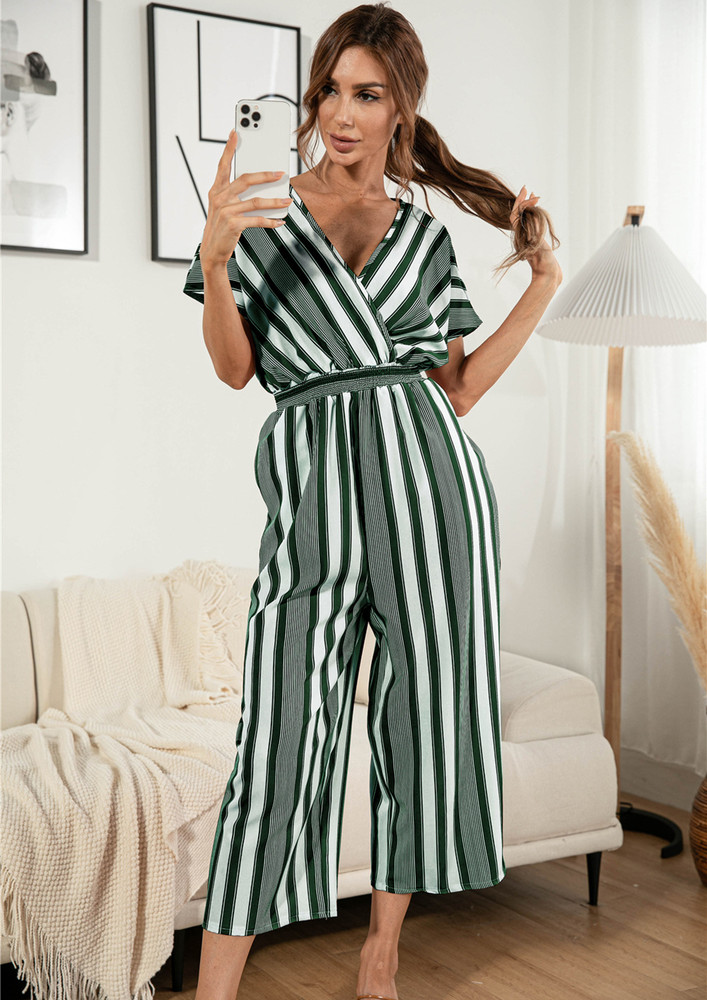 All Hands Up Green Jumpsuit