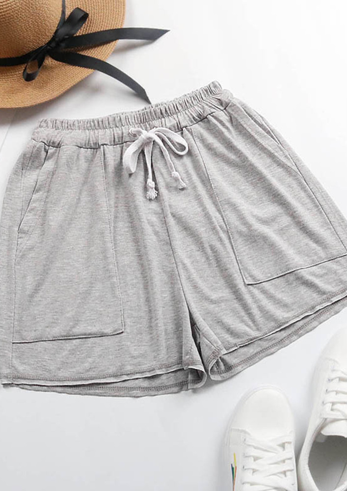 Cool And Cute Light Grey Shorts