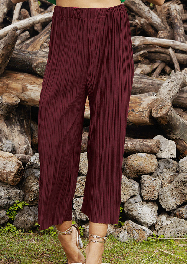 LETS HAVE FUN MAROON PANTS