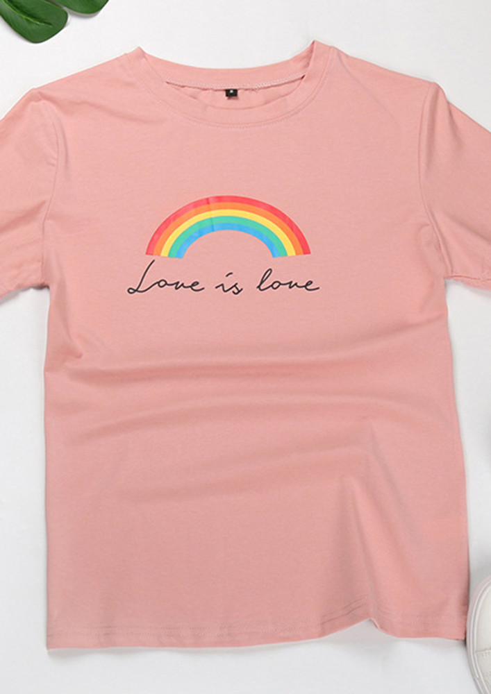 Love Is Love Pink T-shirt