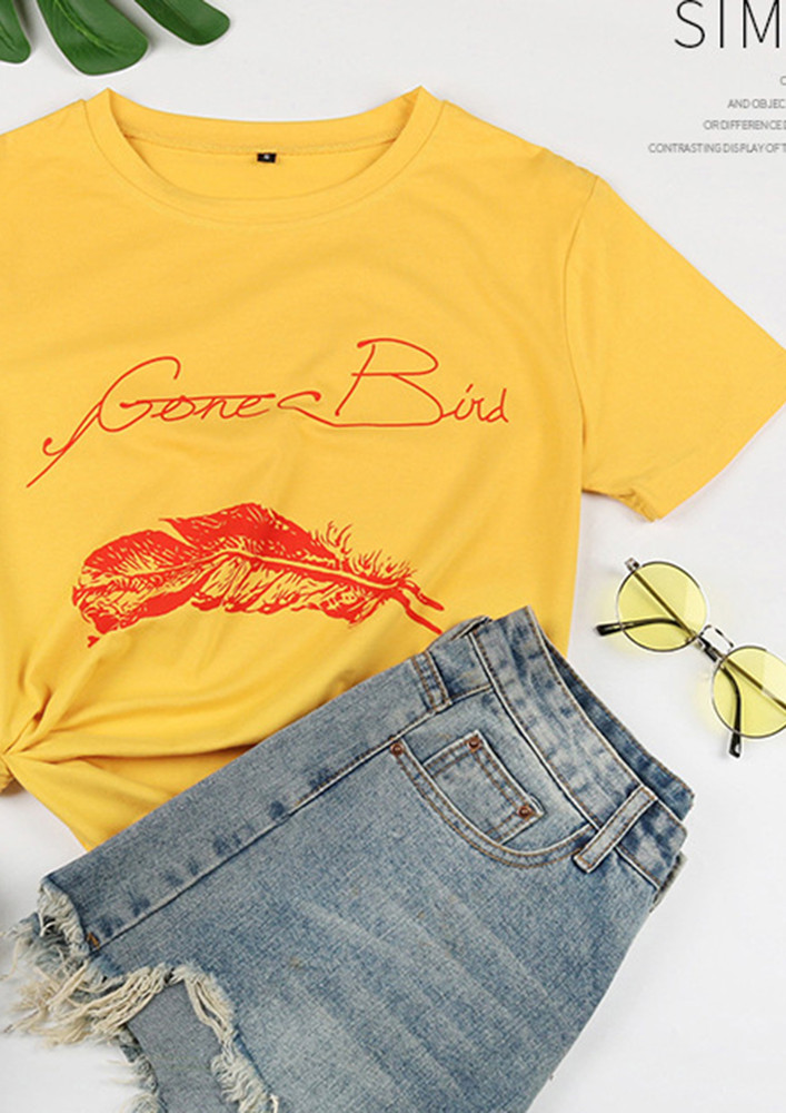 Gone Bird Yellow T-shirt