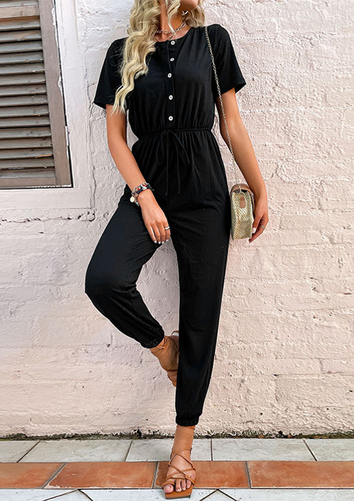 Buy SLAY YOUR WAY BLACK JUMPSUIT for Women Online in India