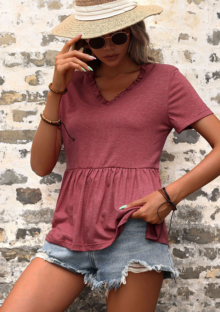 SUMMER UP WINE BLOUSE