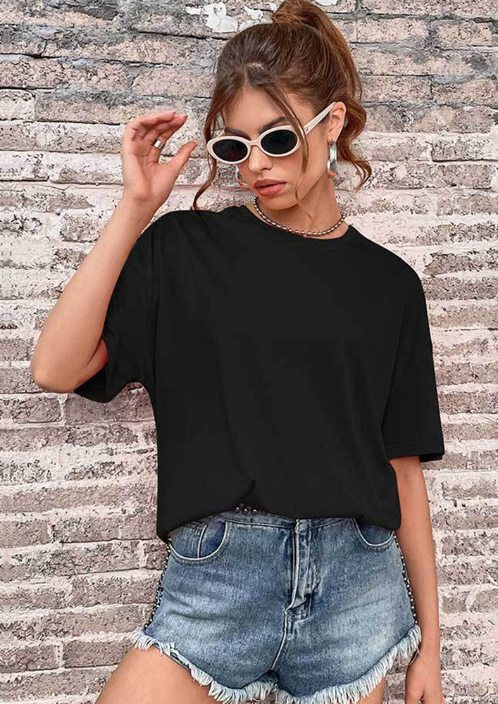 OVER RELAXED BLACK T-SHIRT
