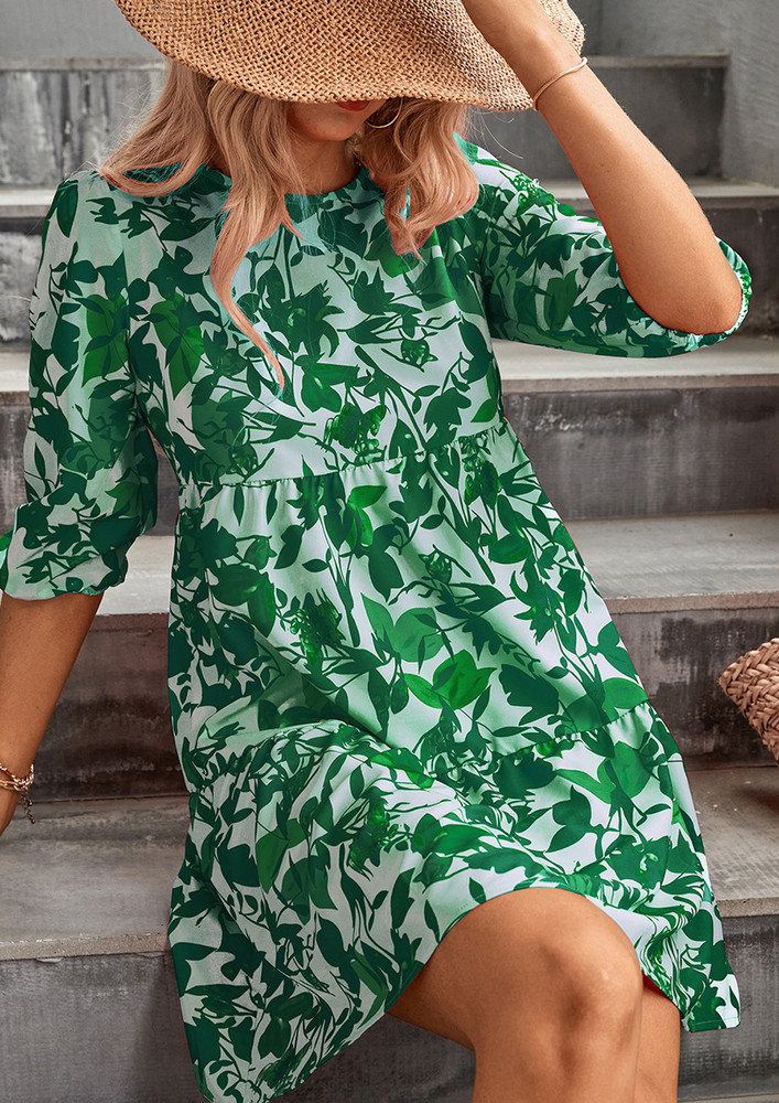 THE PERFECT CHAOS GREEN SHIFT DRESS