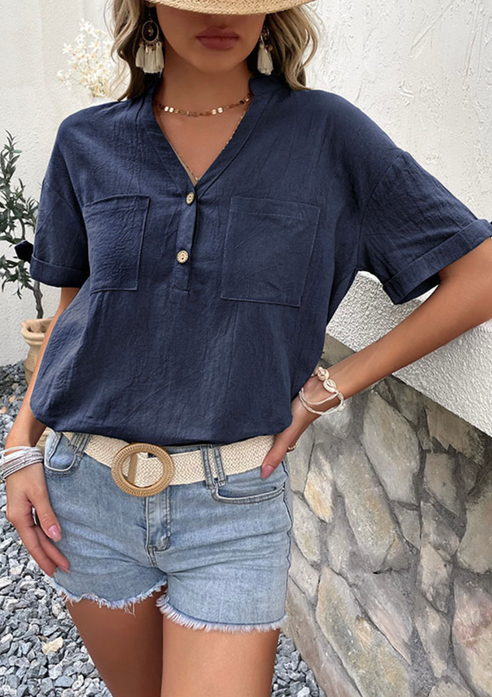 Casual And Chill Blue Blouse
