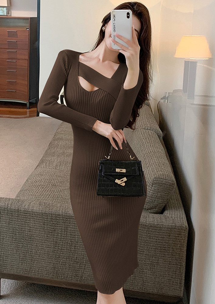 Its All About  Style Brown Dress