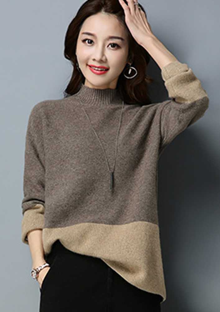 CHILLY DAYS CARAMEL PULLOVER