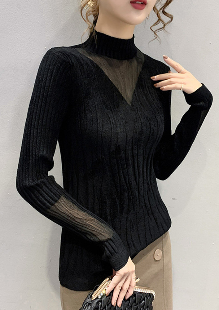 Romantic Look Black Sweater