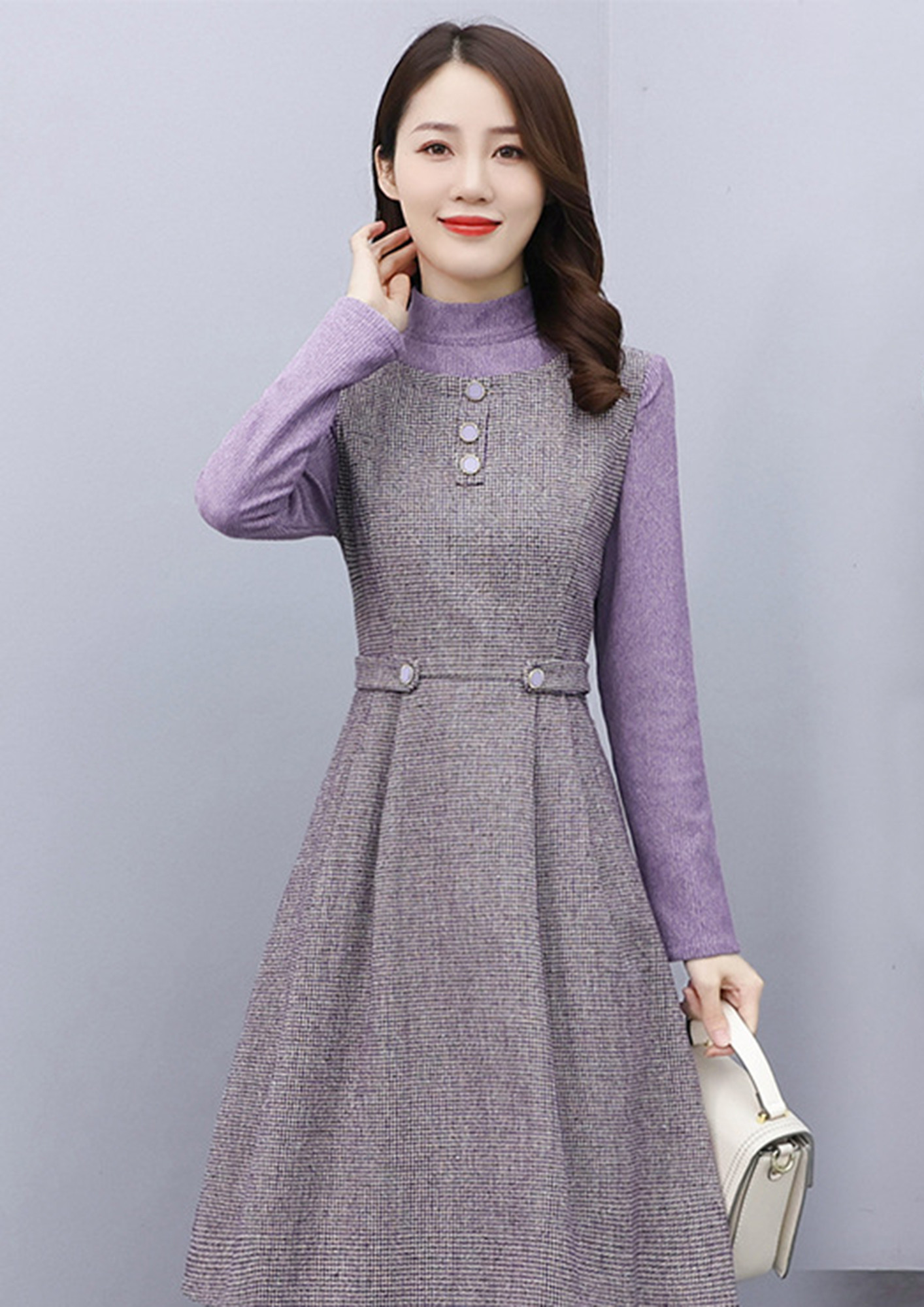 Winter Kurti Online Pink & Blue Full Sleeves Long Woolen Kurtis – Lady India