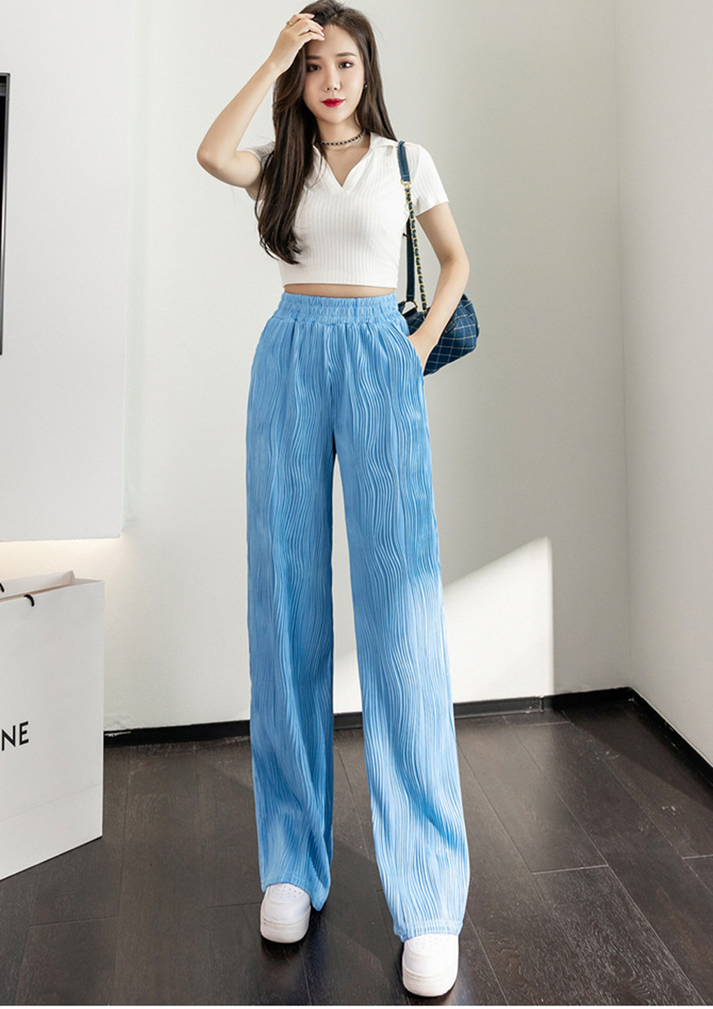 Women Blue Trousers - Buy Women Blue Trousers online in India