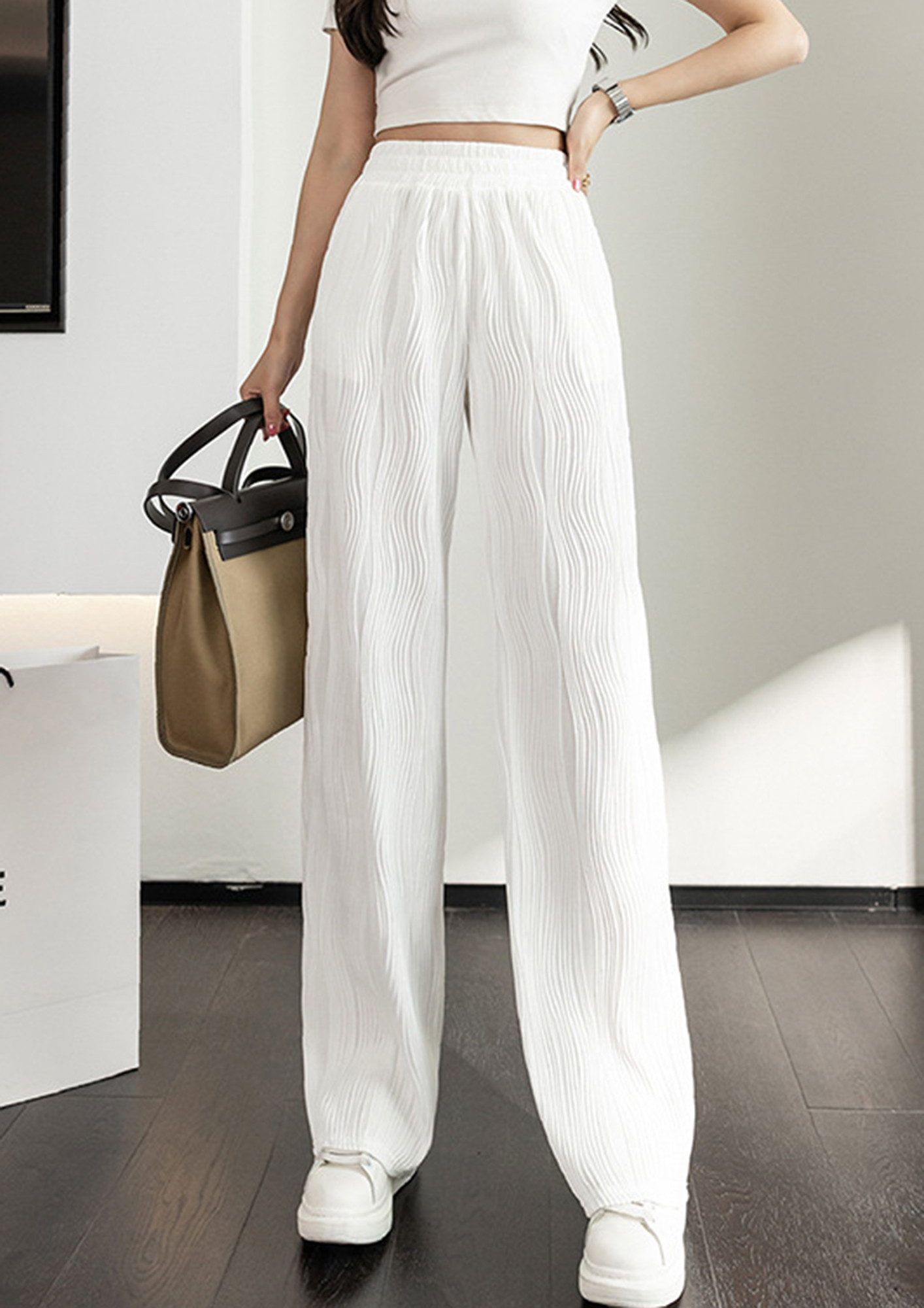 Oasis Womens Black White Trousers Striped Wide Leg Trousers | eBay-saigonsouth.com.vn
