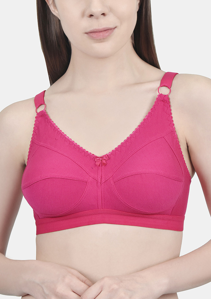 About To Go Out Fuschia Non Wired Non Padded Bra