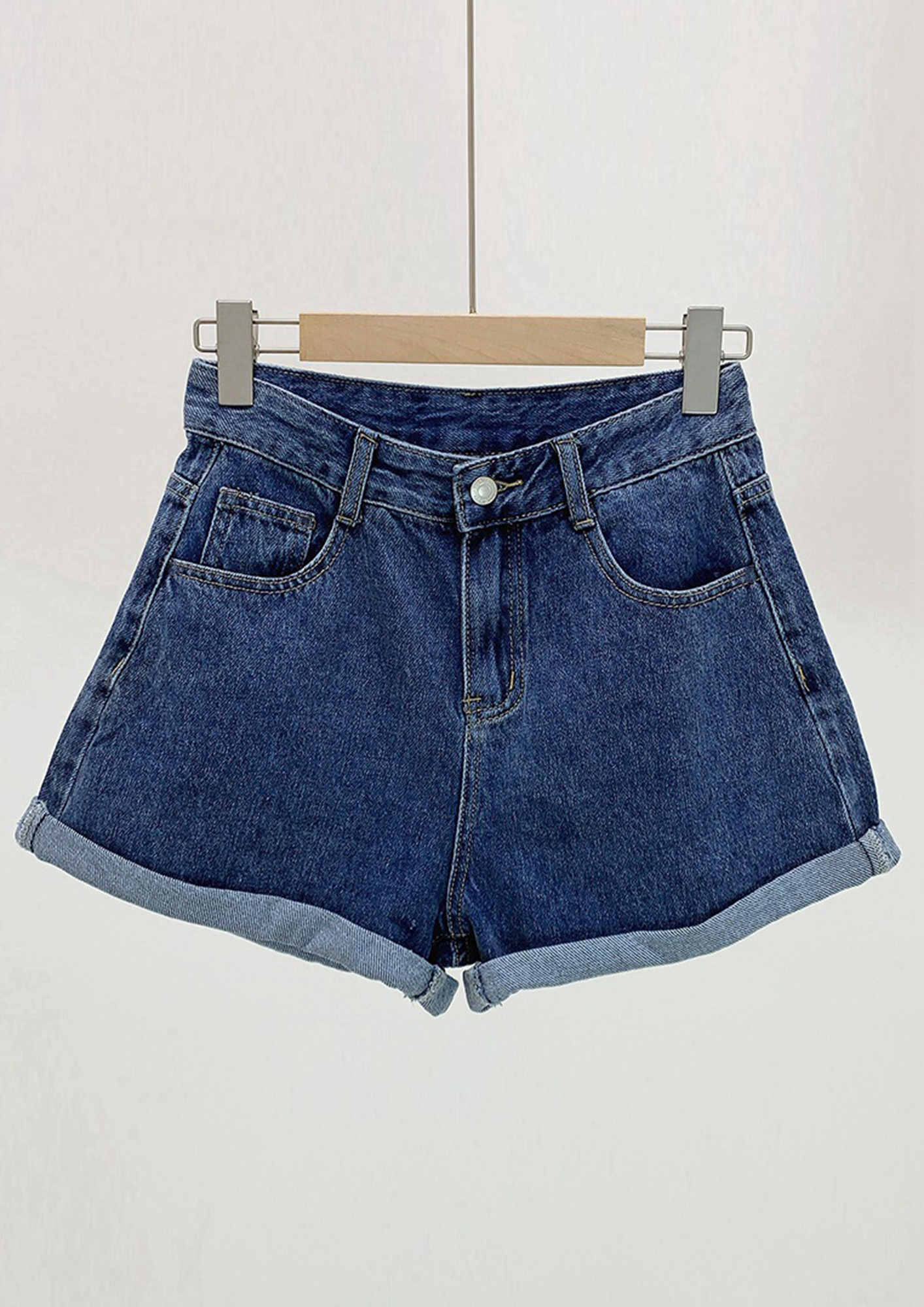 ESPRIT - Cut-off denim shorts at our online shop