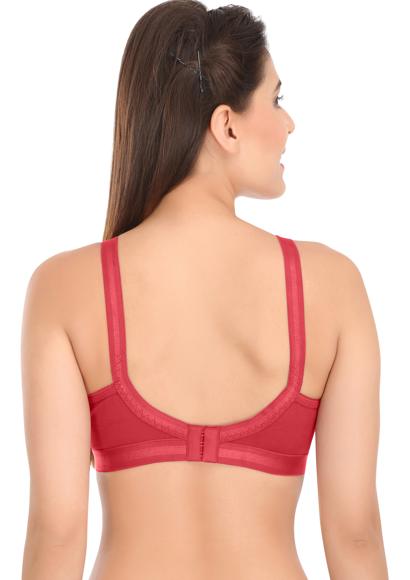 Buy SONA Women's Cotton Perfecto Full Coverage Maroon Non Padded Bra for  Women Online in India