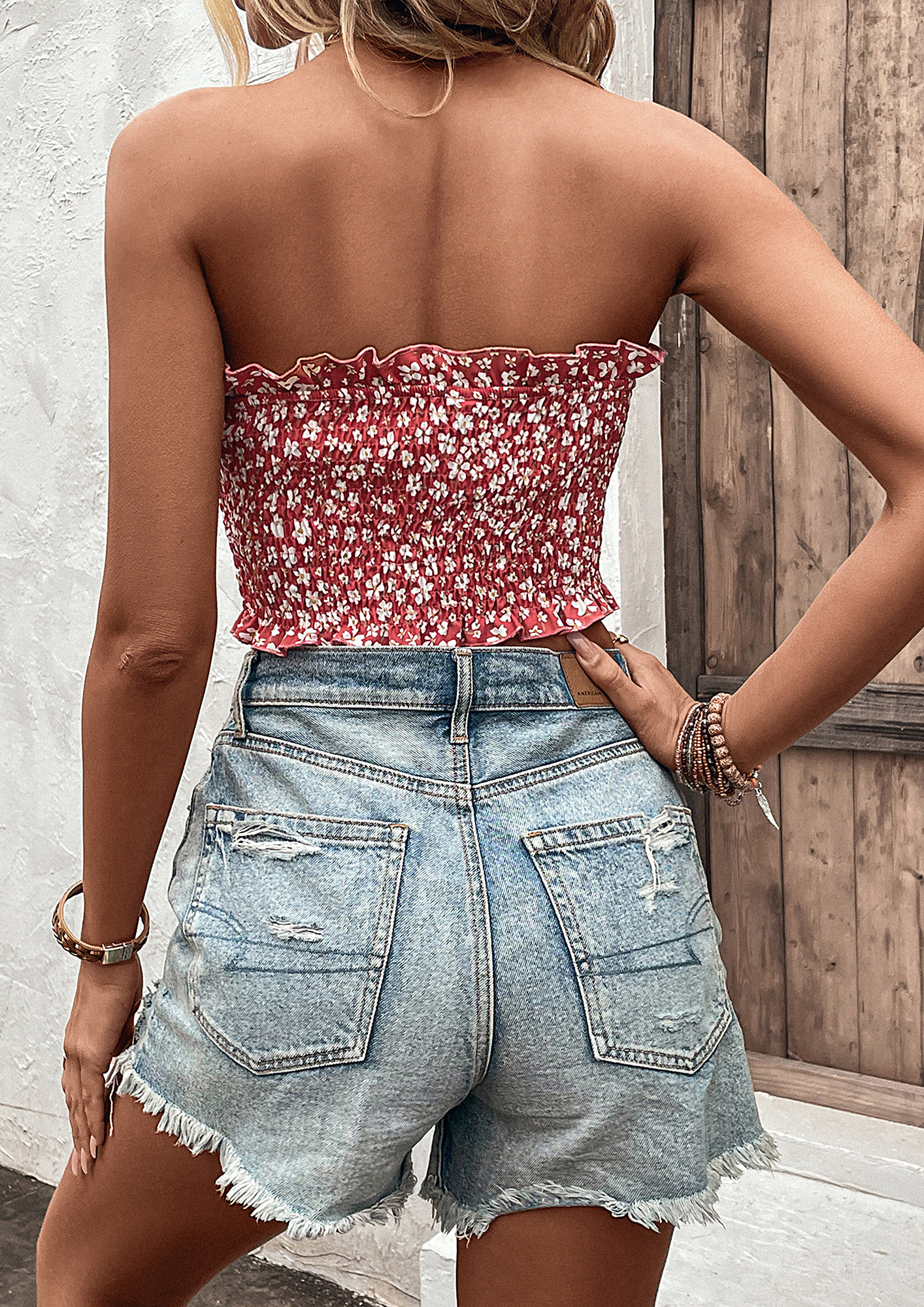 Buy PRINTED RED CUTE TUBE TOP for Women Online in India