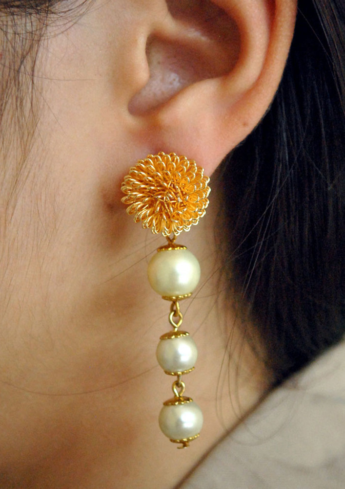 The  Golden Porcupine Earrings