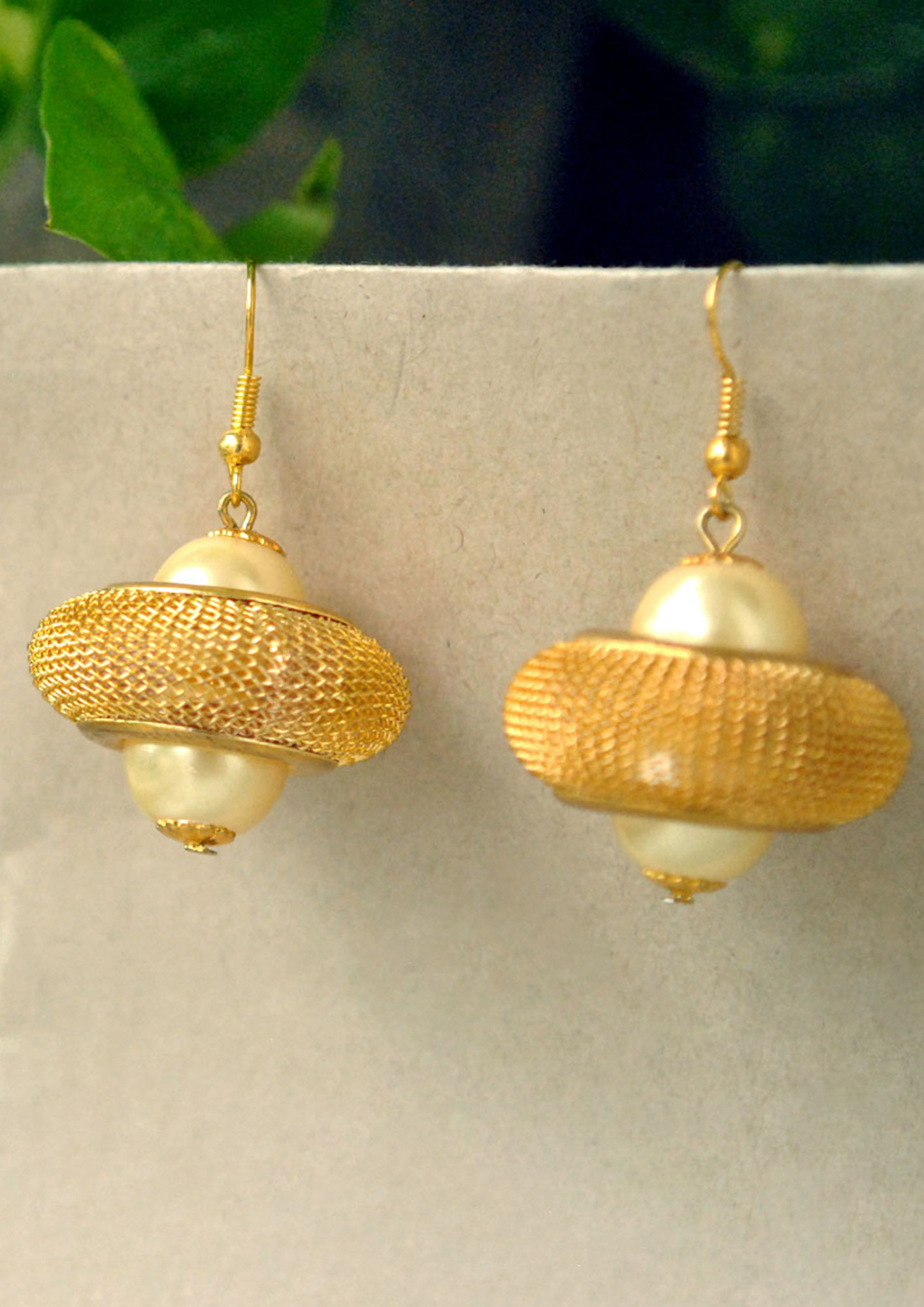 Golden Ufo Earrings