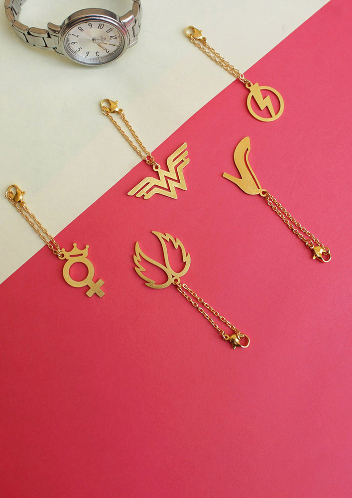 Set Of 5 Laser Cut Watch Charms
