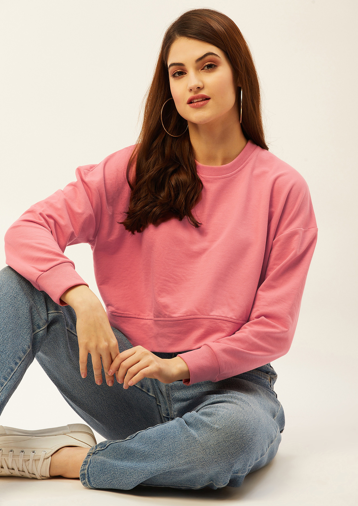 Women Pink Sweatshirt