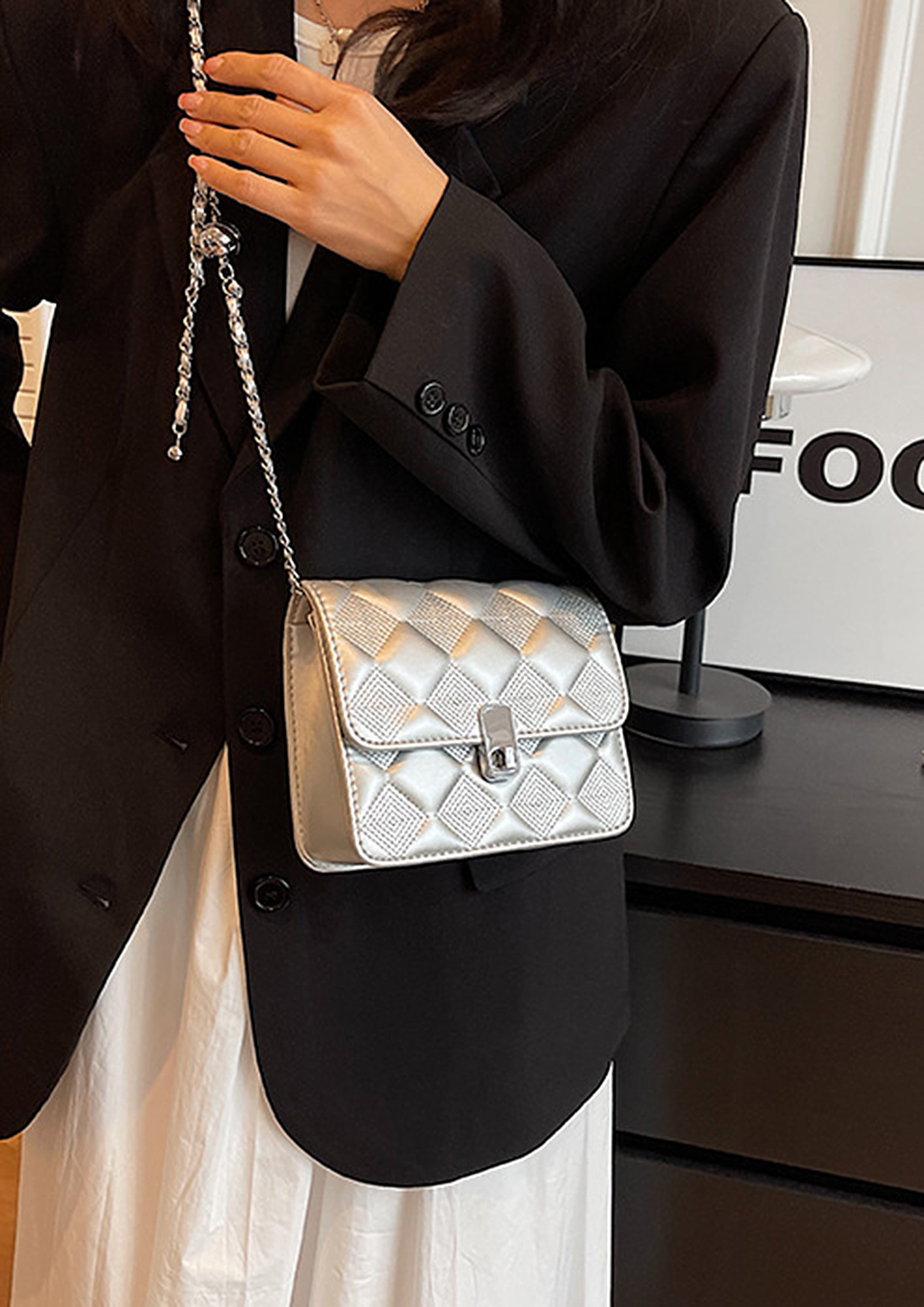 Buy Esbeda Silver Embellished Small Sling Handbag Online At Best Price @  Tata CLiQ