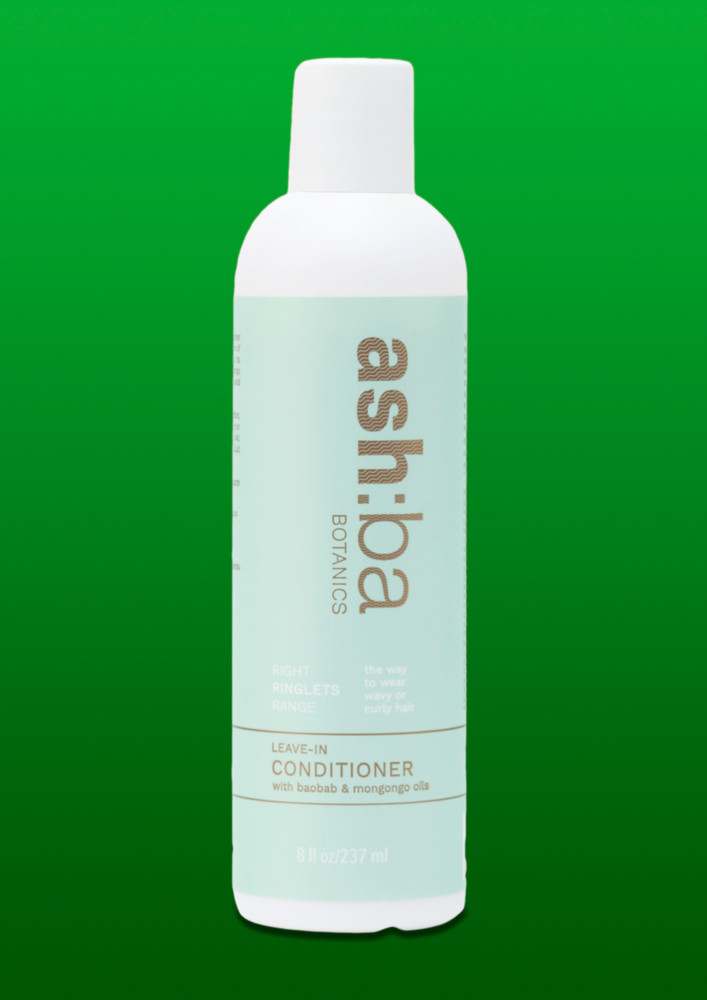 Ashba Botanics Leave-in Conditioner for Curly & Wavy Hair (237 ml) | Moisturizes, Conditions, Protects Hair, Enhances Shine, Reduces Frizz with Rosemary Extract