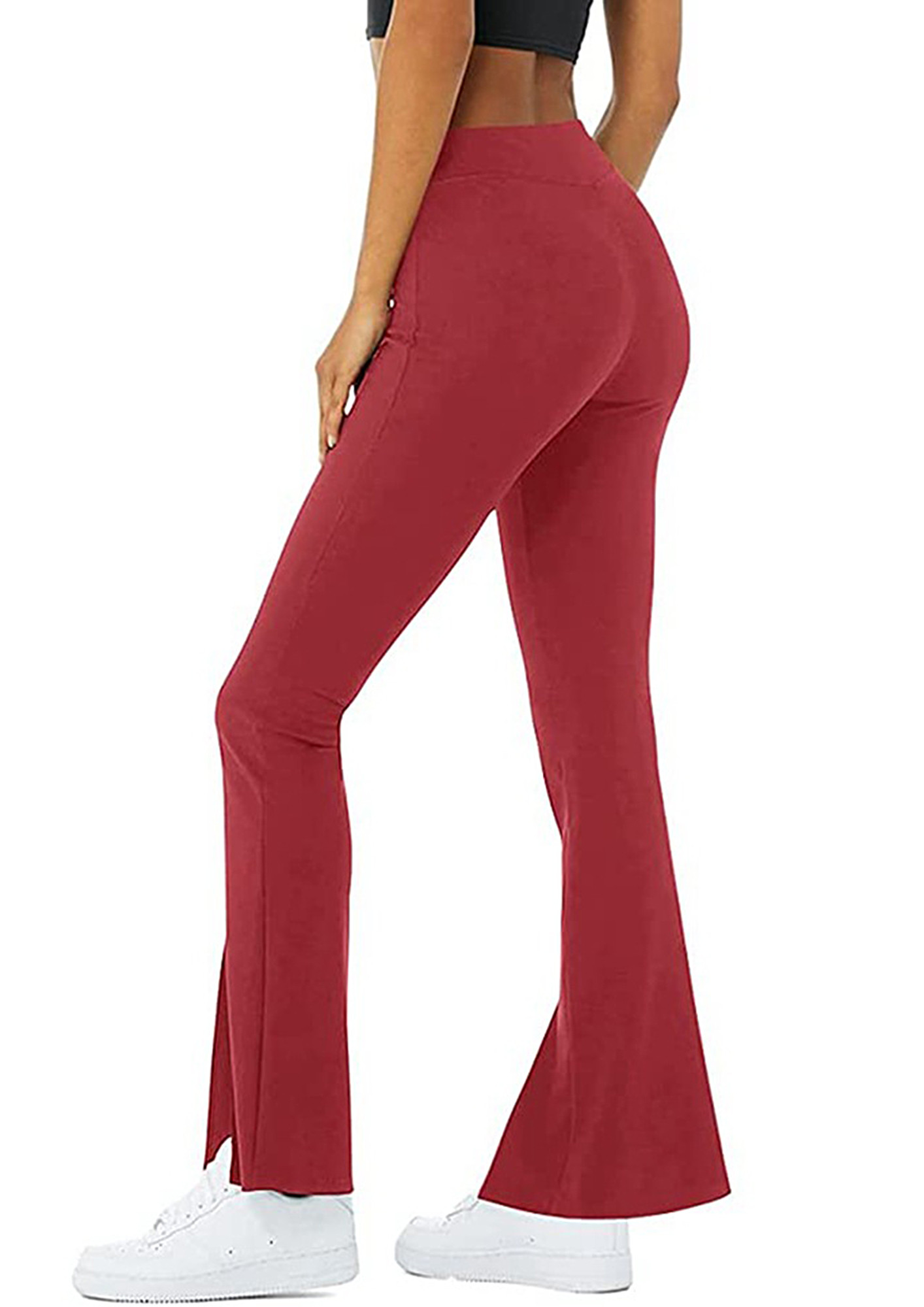 Popwings Women Casual Regular Fit Red Solid Midrise Women Trouser at Rs  215/piece in New Delhi