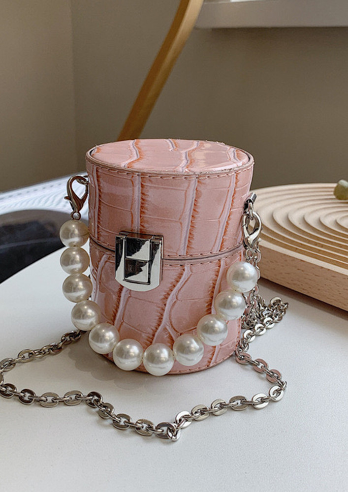 Little Do You Know Pearl Mini Bag-Pink