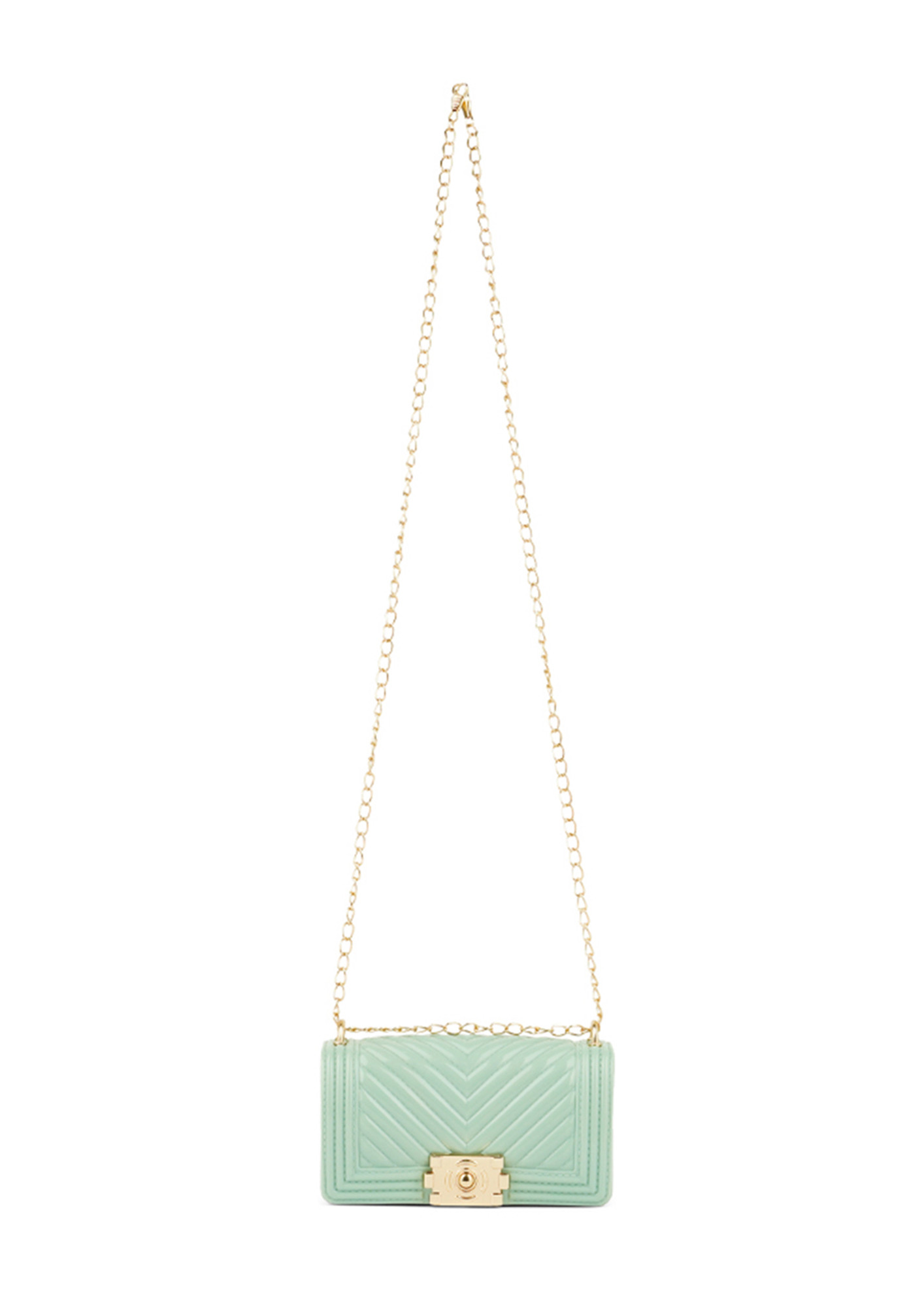 Buy Jelly Quilt Pattern Sling Bag in Mint for Women Online in India