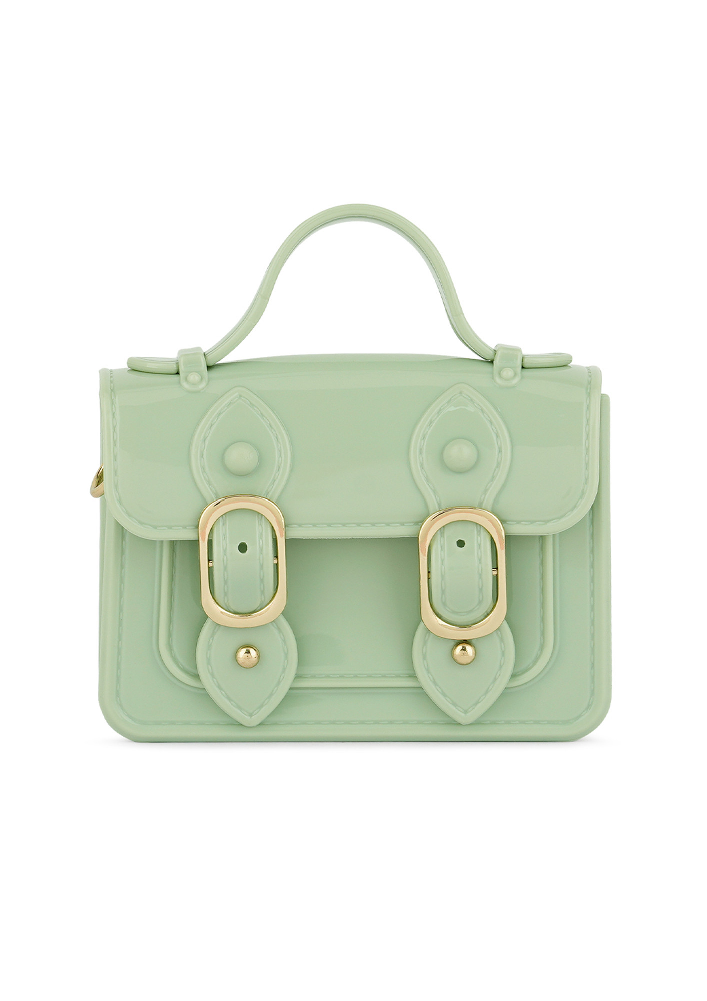 Jelly Saddle Sling Bag in Mint
