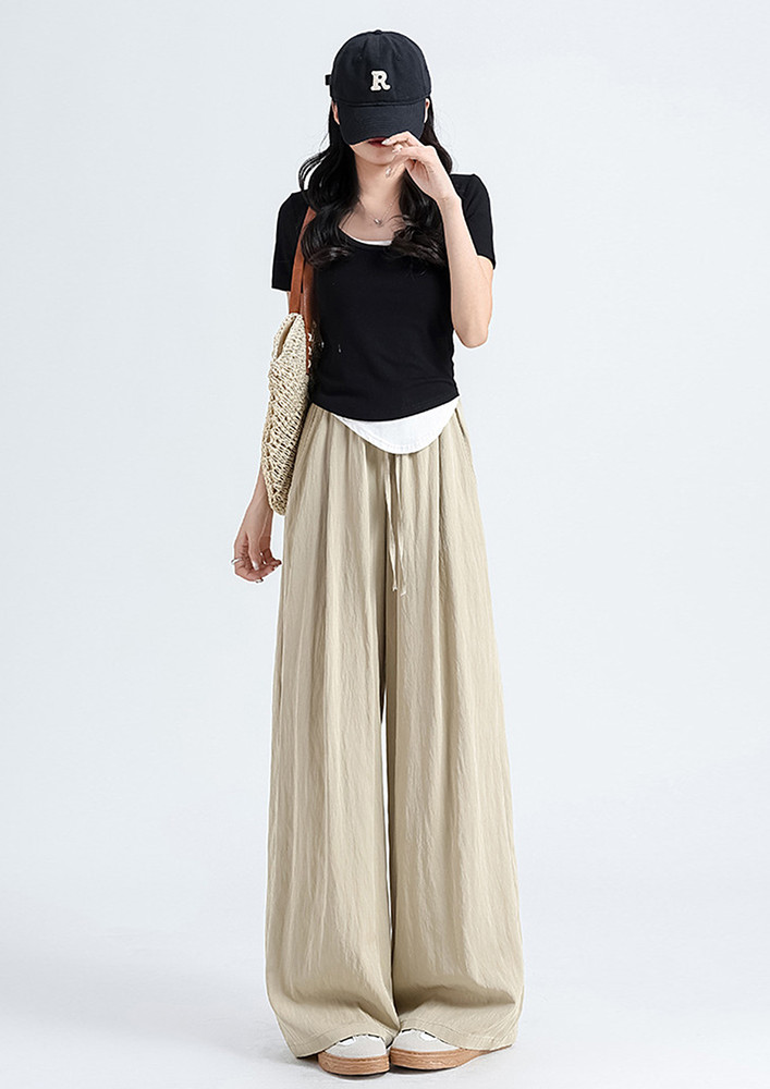 Apricot High-waisted Ultra Wide Pants