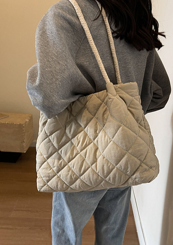 OFF-WHITE QUILTED NYLON TOTE BAG